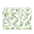 thumbnail image 7 of Yayeee Collapsible Cube Storage Bin with Lid Fabric Closet Decorative Basket with Handles, Green Leafy Pattern, 7 of 7