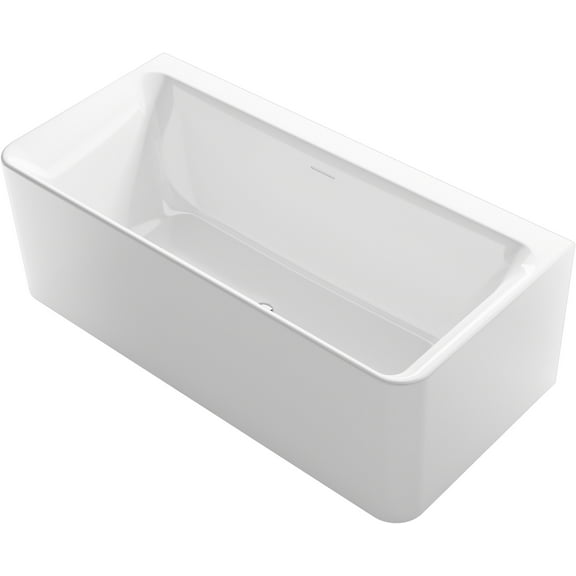Sterling 96134 Unwind 67" Free Standing Acrylic Soaking Tub - Non Slip White