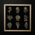 thumbnail image 4 of 9 pegatinas metálicas autoadhesivas de 1,6 x 1,6 pulgadas con diseño de flores, girasoles y rosas, doradas., 4 of 9