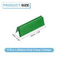 thumbnail image 2 of 5Pack Ribbon End Crimp Clamps, 32mm/1.26inch Belt Ends Tip, Green, 2 of 7