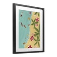 thumbnail image 4 of Busy Beach Day Hangout Black Framed Print Under Glass, design by Nabeela Rumi, 4 of 10