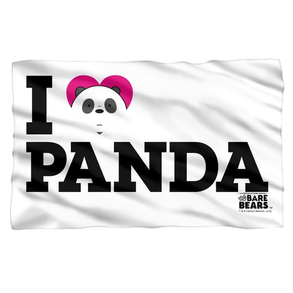 We Bare Bears Heart Panda Fleece Blanket 36' x 58'