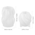 thumbnail image 4 of 4pcs Candle Molds Silicone Candle Moulds Wave Shape Epoxy Mold for DIY Candle Soap, 4 of 6