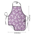 thumbnail image 4 of Fuzoiu Purple Butterflies Floral Print Waterproof Apron, Kitchen Apron for Women Men Chef, Apron for Christmas Dinner Party Cooking Baking Crafting House Cleaning Kitchen, 4 of 7