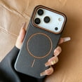 thumbnail image 2 of for iphone 17 Promax phone case magnetic lychee pattern, 2 of 8