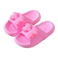 thumbnail image 1 of Wdgfv Sandales à Nœud pour Filles et Pantoufles de Douche - Chaussures Antidérapantes à Enfiler pour Enfants Plage Piscine Intérieur Extérieur Rouges 3-3,5 Ans, 1 of 7
