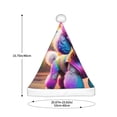thumbnail image 3 of Haiem Rainbow Poodle Urban Street Pattern Santa Hat Confortable Velvet Christmas Hat for Christmas Party Favors Fit for Adults Men Women, 3 of 6