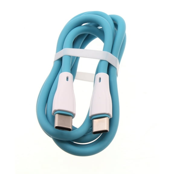 USB-C to Type-C Blue 4ft PD Cable for Galaxy Tab S7 Plus (2020)/A 8.4 (2020) Tablets - Fast Charger Cord Power Wire Sync for Samsung Galaxy Tab S7 Plus (2020)/A 8.4 (2020)