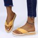 thumbnail image 4 of Moda mujer correa de tobillo verano sandalias planas chanclas Shose Wmkox8yii hj789, 4 of 6
