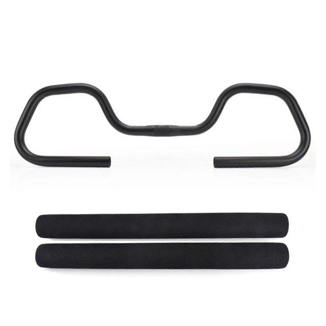 Aluminum Alloy Bike Rest Bar with Sponges for Road Bike Cycling Bicycles Butterfly Handlebars Mountain Bike Handlebars