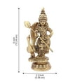 thumbnail image 2 of Vrindavan Shopi Fine Brass Made Maa Saraswati Idol Statue, 2 of 4