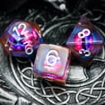 thumbnail image 3 of Cusdie 7-Die Resin DND Dice, Polyhedral Dice Set Filled with Eyeball for Role Playing Game Dungeons and Dragons D&D Dice Pathfinder, 3 of 5