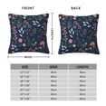 thumbnail image 2 of Yiaed Colorful Flowers Print Pillow Covers Super Soft Decorative Square Throw Pillow Covers Case Cushion Covers for Sofa Couch Bedroom Car Decor（No pillow core）-16"x16", 2 of 7