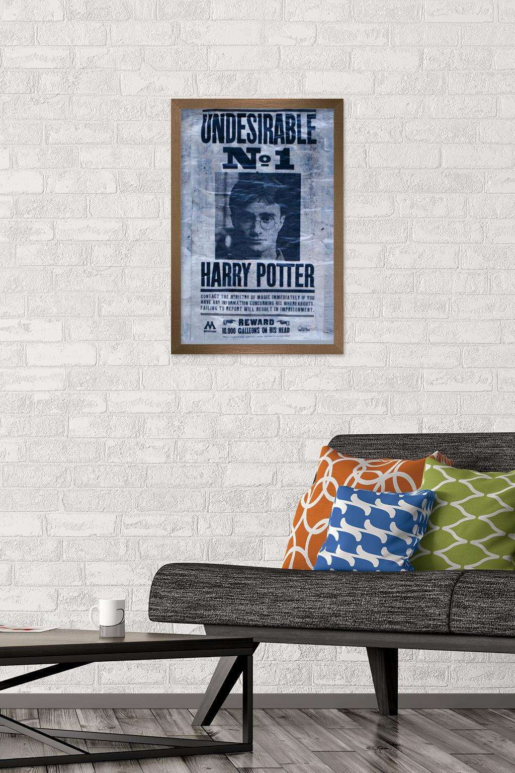 The Wizarding World: Harry Potter - Undesirable Wall Poster, 14.725" x 22.375", Framed