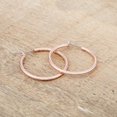 thumbnail image 3 of Small Rosegold Hoop Earrings, 3 of 3