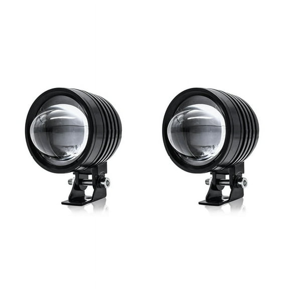 2X 3 Inch Motorcycle Headlight 30W 6000LM Fisheye LED Motorbike Light Headlight Driving Fog Spotlights White 