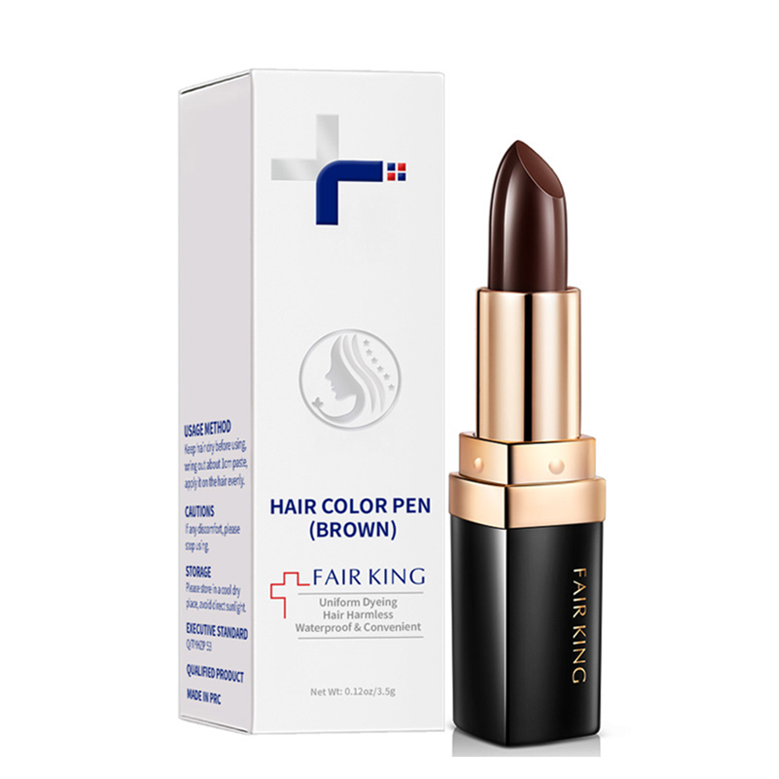 Hair Chalk Lipstick Color Pen Nontoxic Cover Gray Crayon Temporary