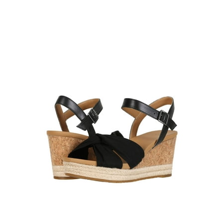 - UGG Joslyn Women's Leather & Canvas Platform Wedge Sandals 1102869