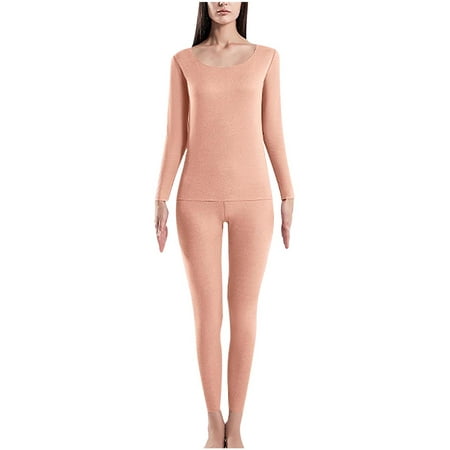 

Women s Thermal Underwear Set Soft Cozy Long Johns Winter Warm Base Layer Top & Bottom Pajama Set for Cold Weather