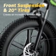 thumbnail image 6 of DriftGod Folding Ebike, 48V20AH Removable Battery, Long Range, 20" Fat Tire for Adults, Dirt Sand All Terrain Commuter, 6 of 8