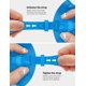 thumbnail image 4 of Full Silicone Swimming Goggles with Nose Cover,Panoramic View Antiglare Tempered Glass Snorkel Mask Anti-Fog&Leak for Swim Snorkeling Scuba Diving, 4 of 5