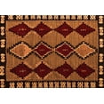 thumbnail image 1 of Ahgly Company Indoor Rectangle Abstract Orange Modern Area Rugs, 7' x 10', 1 of 4