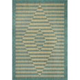 thumbnail image 1 of Dynamic Rugs VL681633850 5 Pi 3 Po x 7 Pi Villa 1633 Mélange Rectangle de Viscose et Tapis de Zone Polyester Rétractable 2 Couleurs - 850Neutral & Aqua, 1 of 1