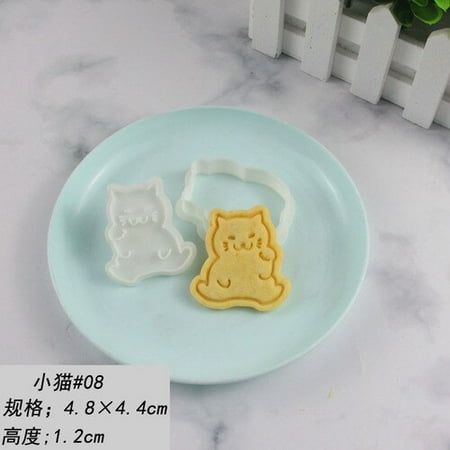 

Japanese Cartoon Cat Cookie Mold Cute Cat Cookie Cutter Biscuit Mold DIY Plastic Pastry Baking Mold
