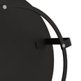 thumbnail image 5 of Modern Round Coffee Table with Metal Legs, Wooden Carving Pattern for Living Room Reception Room Office, Black, 5 of 7