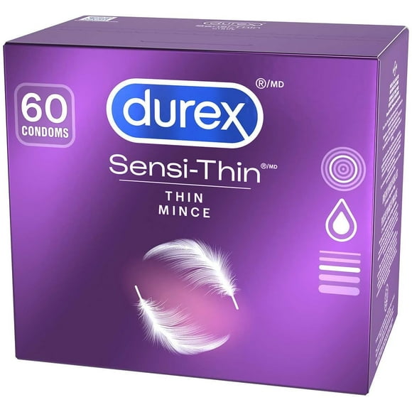 Durex Sensi-Thin Condoms Box, 60 Count