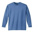 thumbnail image 5 of District Made DT105 Mens Perfect Weight Long Sleeve Tees, Maritime Blue - Large, 5 of 6