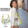 thumbnail image 5 of Sunshine Adjustable Strap Crossbody Bag Lightweight Nylon Pineapple Hawaiian Tropical Fruit Summer Yellow Golden Exotic Pattern Print Aesthetic Pineapple Lover, 5 of 5