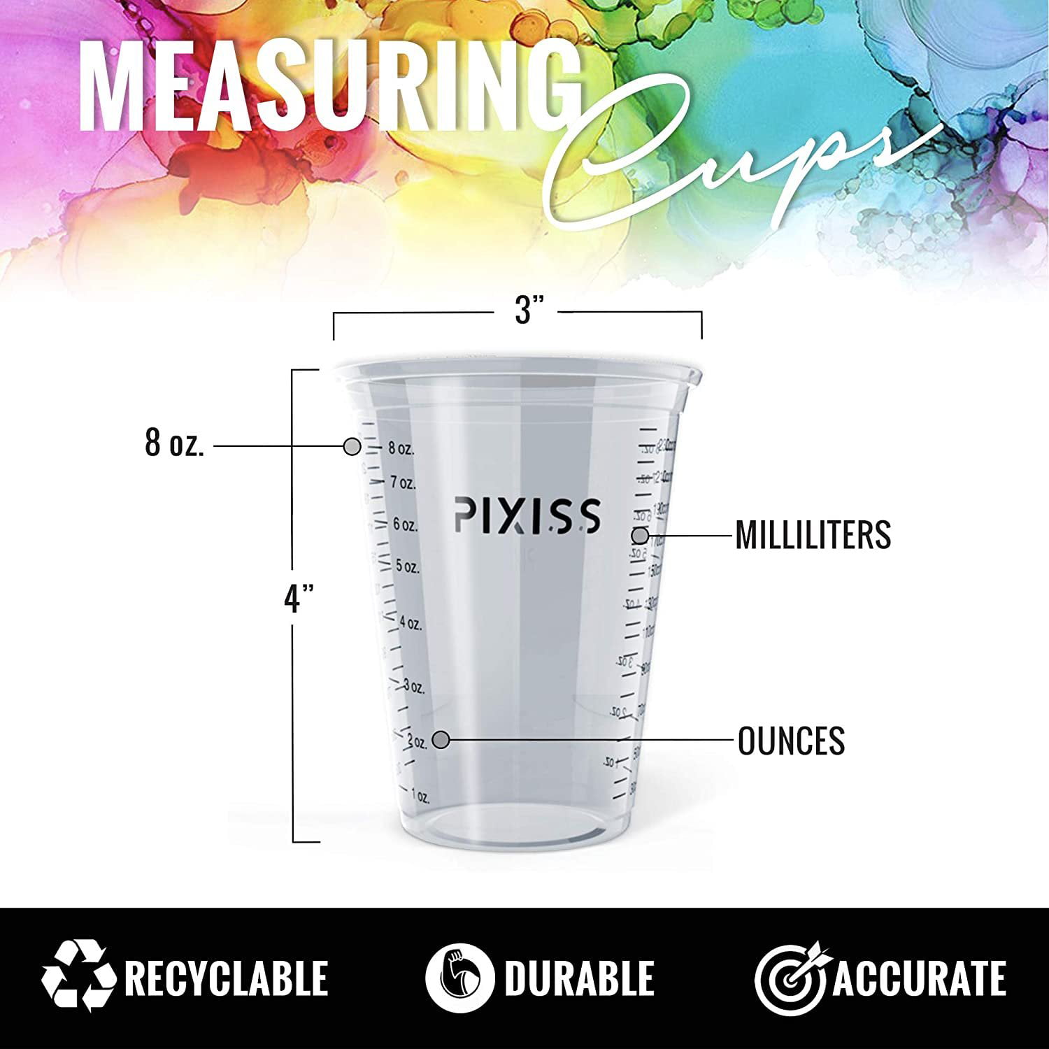Clear Plastic 1 Quart Epoxy Resin Mixing Cups - Graduated Measurements –  The Epoxy Resin Store