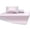 A-Pink, variant on Ice Silk Cooling Mat Set, 3-Piece Cooling Gel Bedding for Summer, Neutral Tone Breathable Sheet and Pillowcases, AC Compatible Sleep System for Home and Dorm