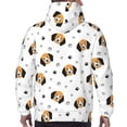 thumbnail image 5 of Hoodies for Men - Dog Puppy Paw Long Sleeve Comfrt Men'S Fashion Hoodies & Sweatshirts, Sweatshirts for Men Hoodies Pullover Clothing Clothes with Pouch, 5 of 7