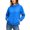 Blue, variant on Women Zip Hooded Jacket Sunscreen Long Sleeve High Neck Smocked Cuffs Slim Casual Basic Travel Workout Solid Zip Up Jacket, Orange S