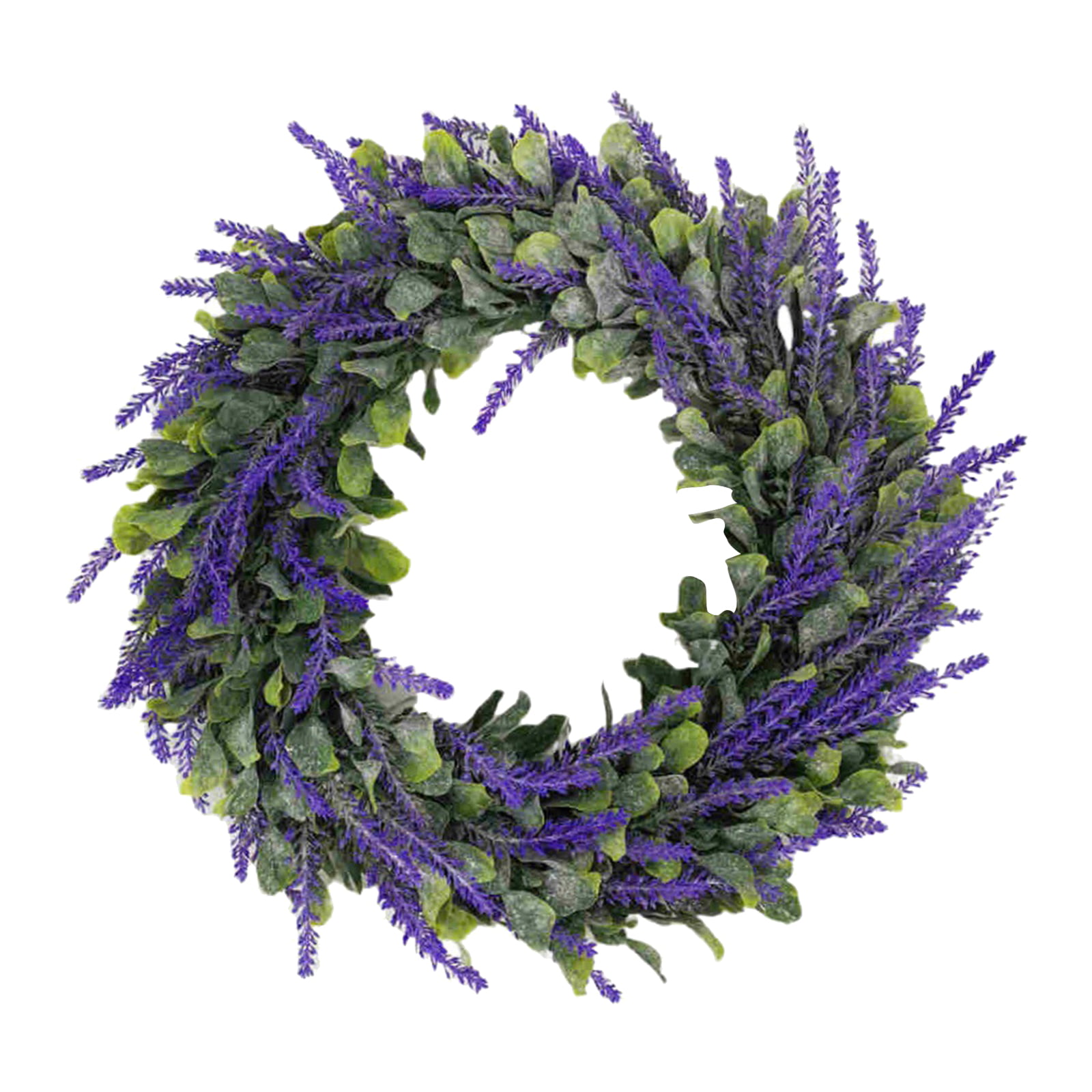 Artificial Wreaths Lavender Summer Purple Wreath Front/Door Indoor Wall Decor 