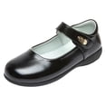 thumbnail image 4 of FINALGANG Kids Girls Adjustable Single Strap Plain Glossy Mary Jane Shoes Smooth Insole Low Flat Heel School Performance Formal Dress Shoes Cute Shoes 5-5.5 Years, 4 of 5