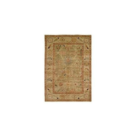 Harounian Rugs 10604 Peshawar P-6 Light Green - Ivory 9 X 12 ft. Rug