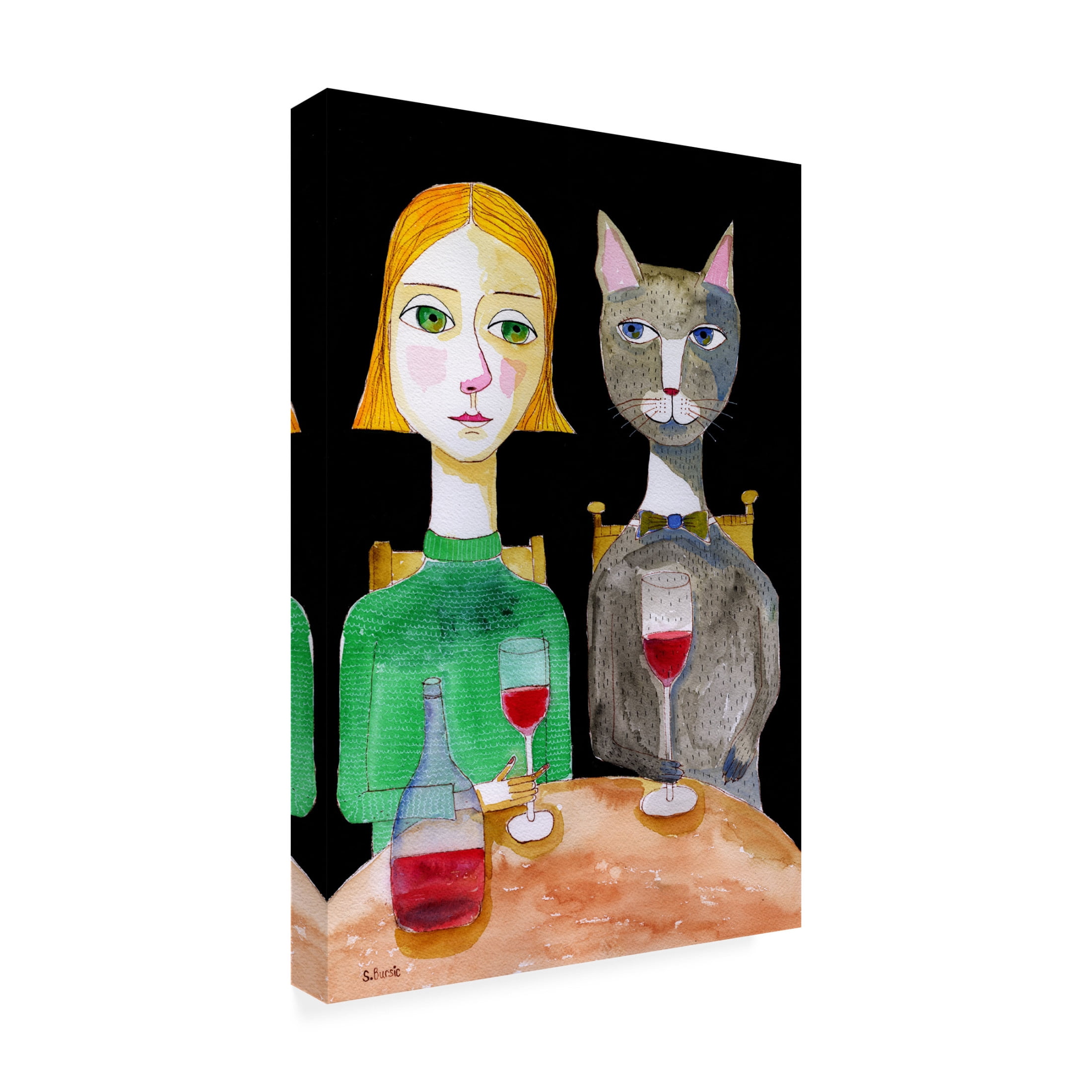 Trademark Fine Art Sharyn Bursic Best Friends Canvas Wall Art
