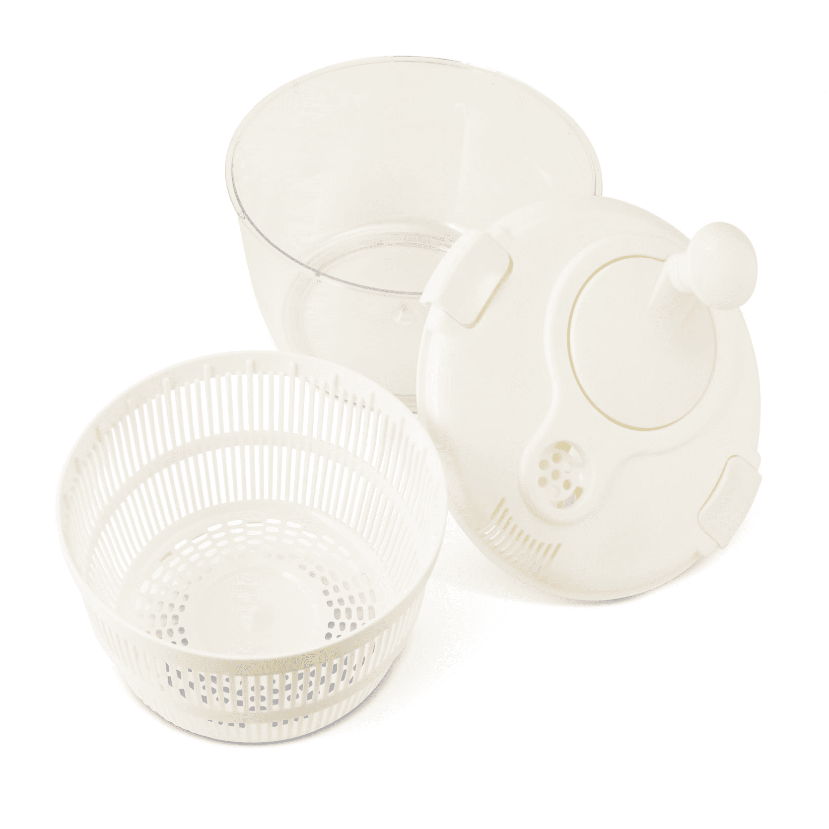 Thyme & Table Salad Spinner, Cream