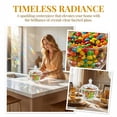 thumbnail image 3 of Glass Candy Dish with Lid Decorative Covered Food Storage Organization Clear Sugar Bowl Container Crystal Glass Candy Jar for Home Kitchen Party, 3 of 6
