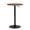 Brown, variant on MoNiBloom Swivel Barstool Table 23.5" Round Adjustable Height Metal Pub Table Black Rock
