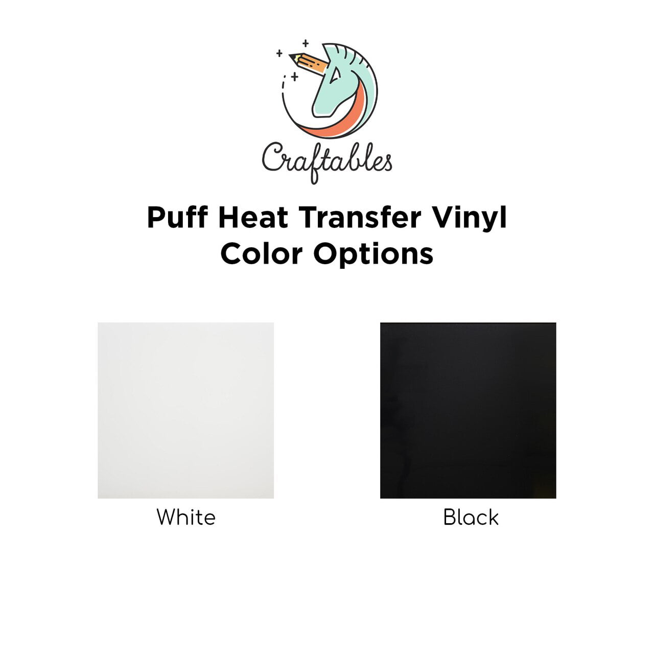 Siser Puff Heat Transfer Vinyl - Black