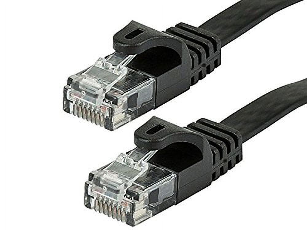 Cablevantage Cat6 100Ft Patch Cord Networking Rj45 Ethernet Patch Cable PC Modem Ps4 Router, (100 Feet) Black Internet Cable Electronic Cable - image 2 of 2