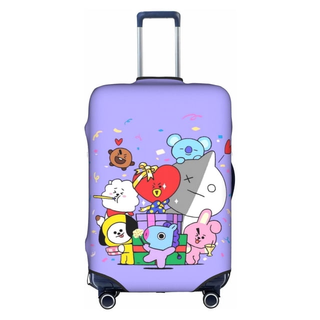 BTS BT21 Funda De Equipaje Lavable Protector De Maleta Antiarañazos Para De 18 A 32 Pulgadas