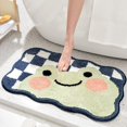 thumbnail image 2 of Alfombra de baño con forma de gato, extra suave y absorbente, lavable a máquina, alfombrilla antideslizante para bañera, ducha y baño, 40 x 60 cm, 2 of 5