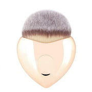 Women's Heart Shaped Face Brush Applicator- Light Gold