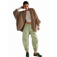 thumbnail image 5 of Women'S Casual Retro Cardigan Long Sleeve Fall Spring Jackets with Pockets Brown L, 5 of 9