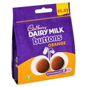 Cadbury Dairy Milk Orange Buttons Chocolate Bag  95g (pack of 10)